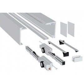 Ensemble Porte Coulissante Verre COMPACT X