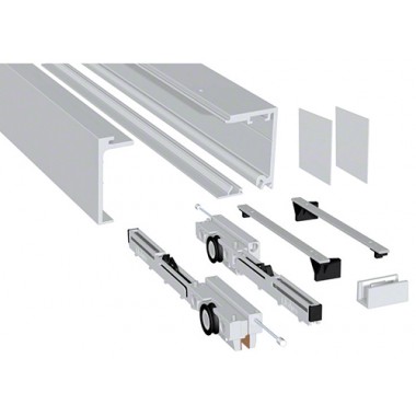 Ensemble Porte Coulissante Verre COMPACT X