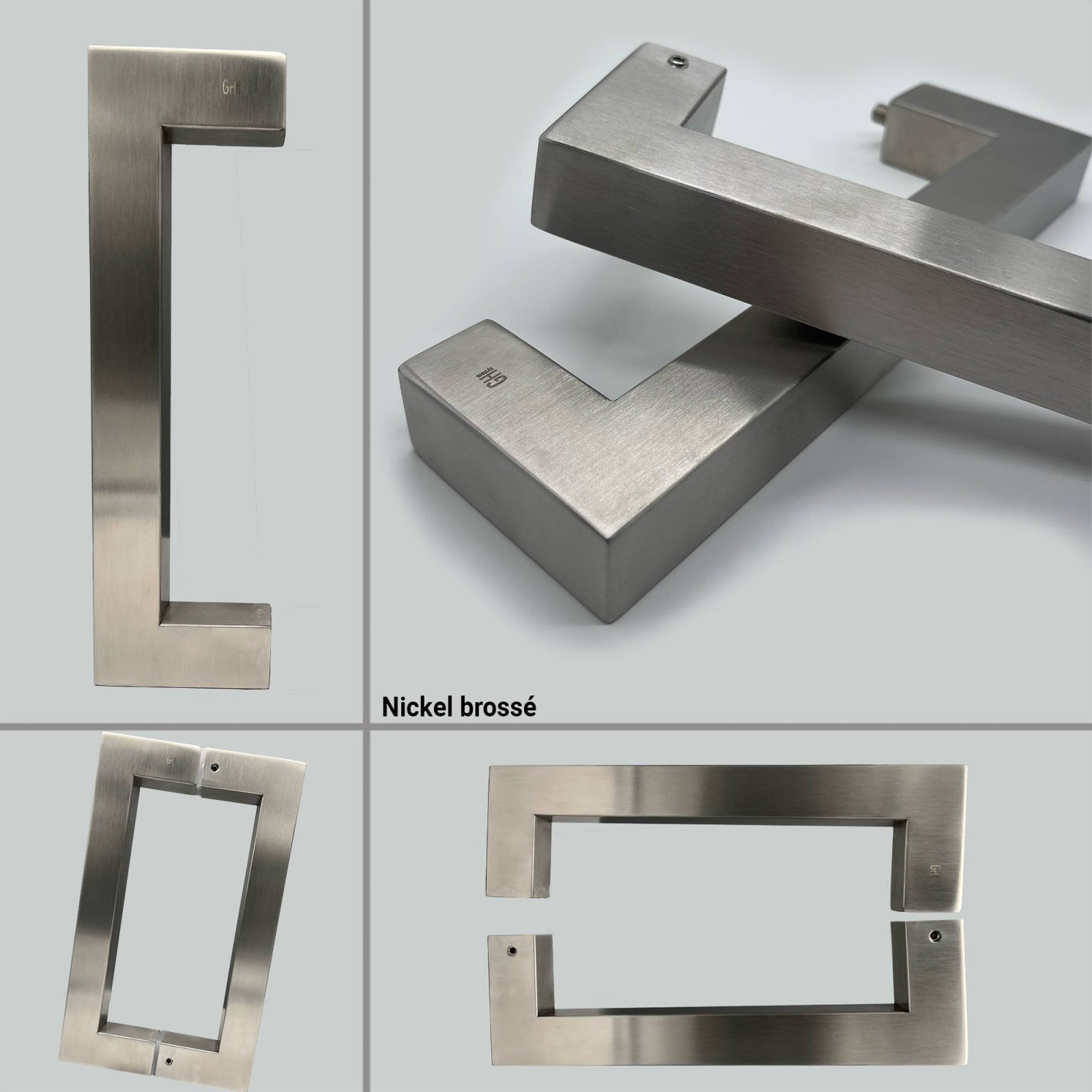 Poignée Rectangulaire 22.5cm pour Porte en Verre