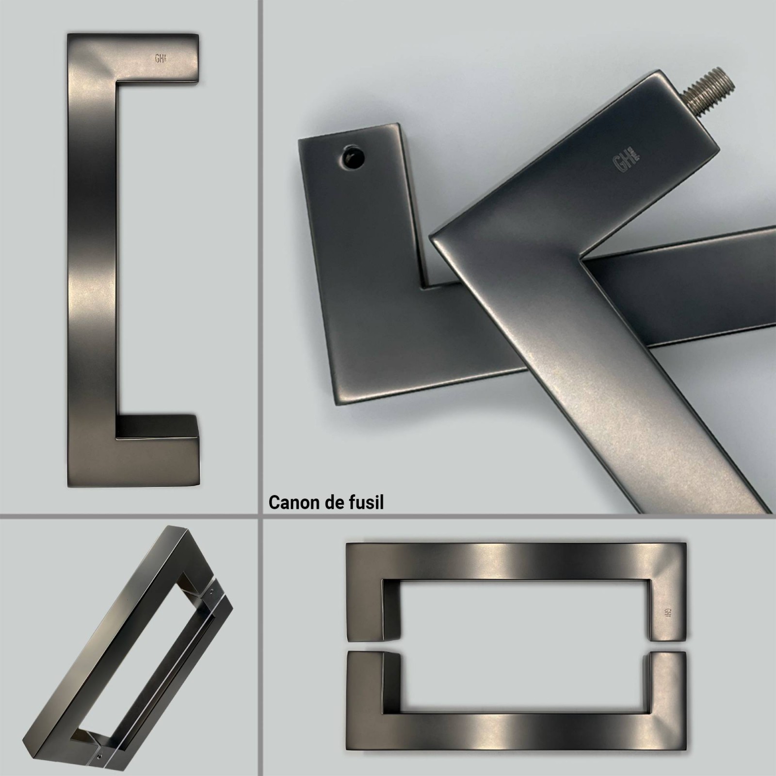 Poignée Rectangulaire 22.5cm pour Porte en Verre