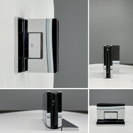 Charnière Verre à Mur 90° - Porte Battante