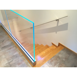 Rail Aluminium 2.5m pour Garde-Corps en Verre